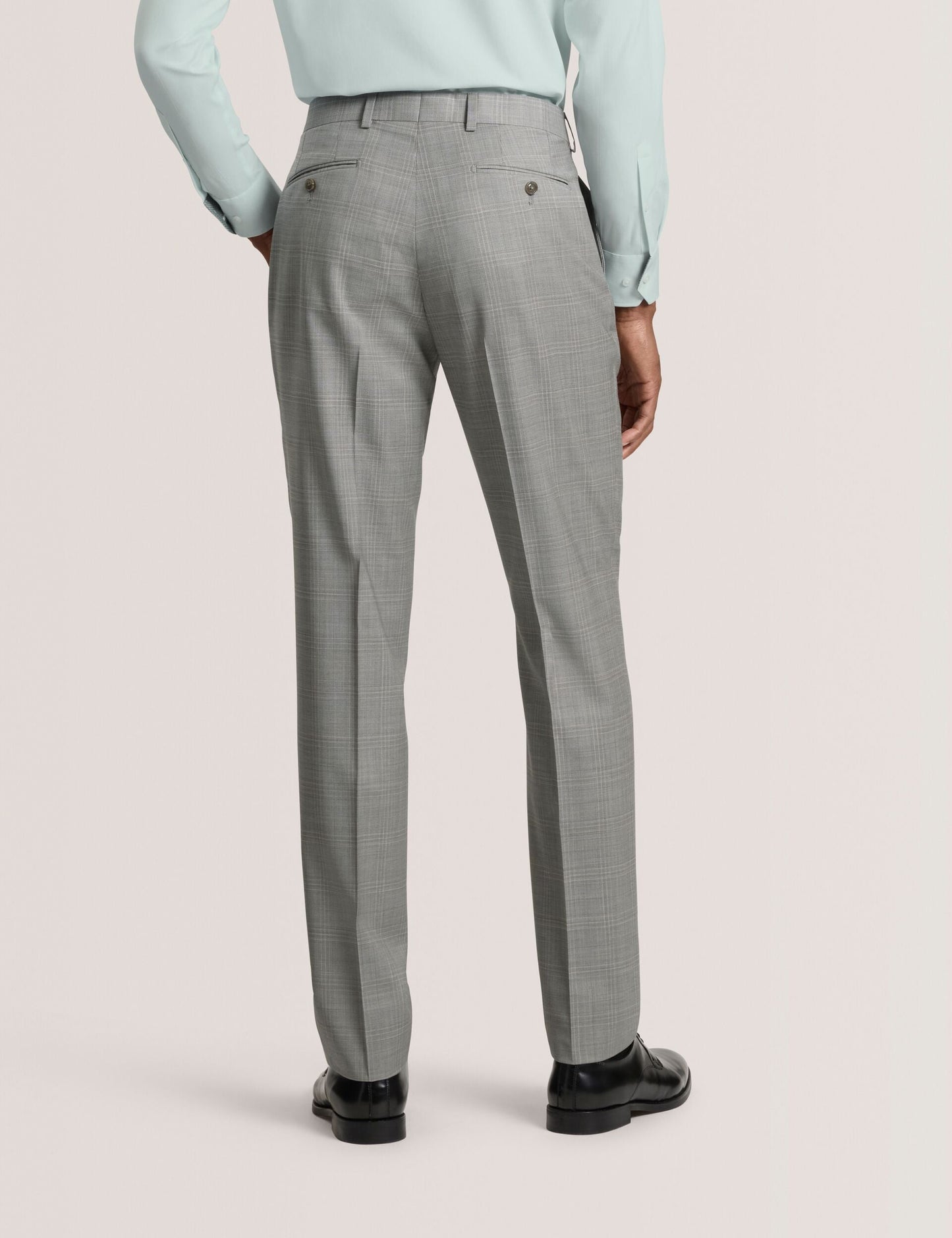 Ted Baker WINTER Soft Check Wool Modern Fit Suit Pants