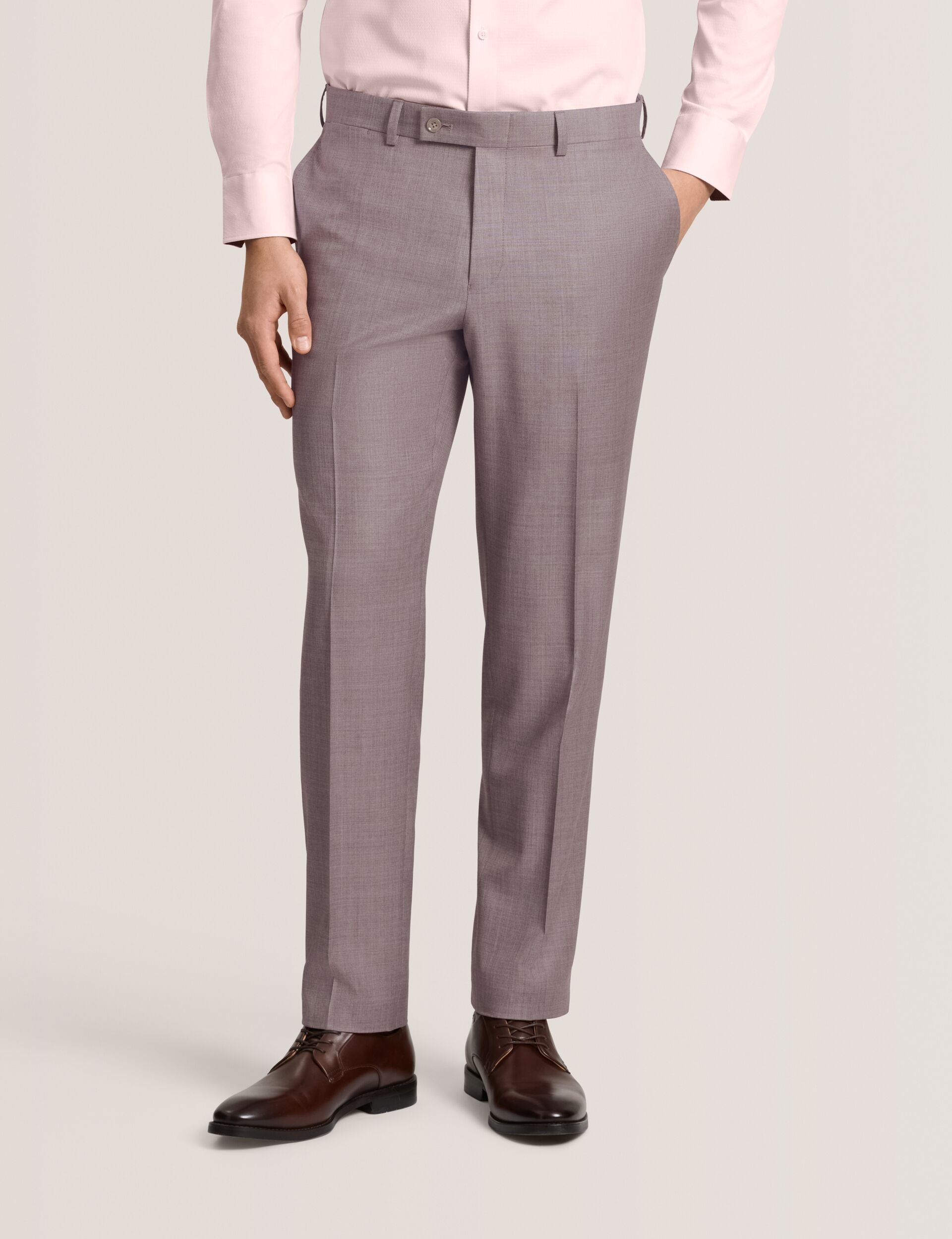 Ted Baker WINTER Sharkskin Wool Modern Fit Suit Pants