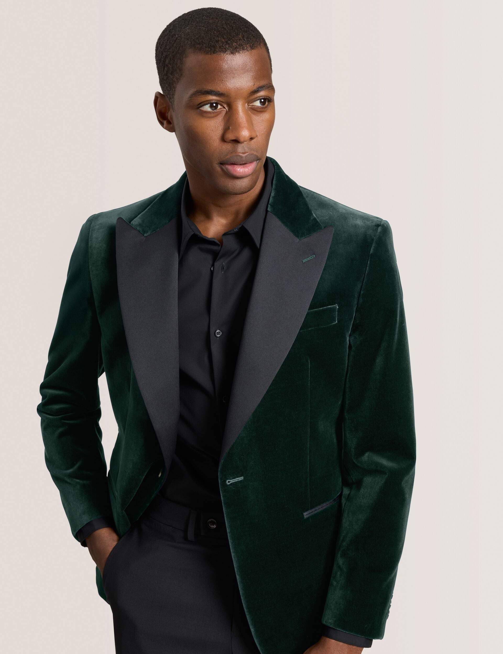 Ted Baker WEBSTER Velvet Single Breasted Tuxedo Jacket