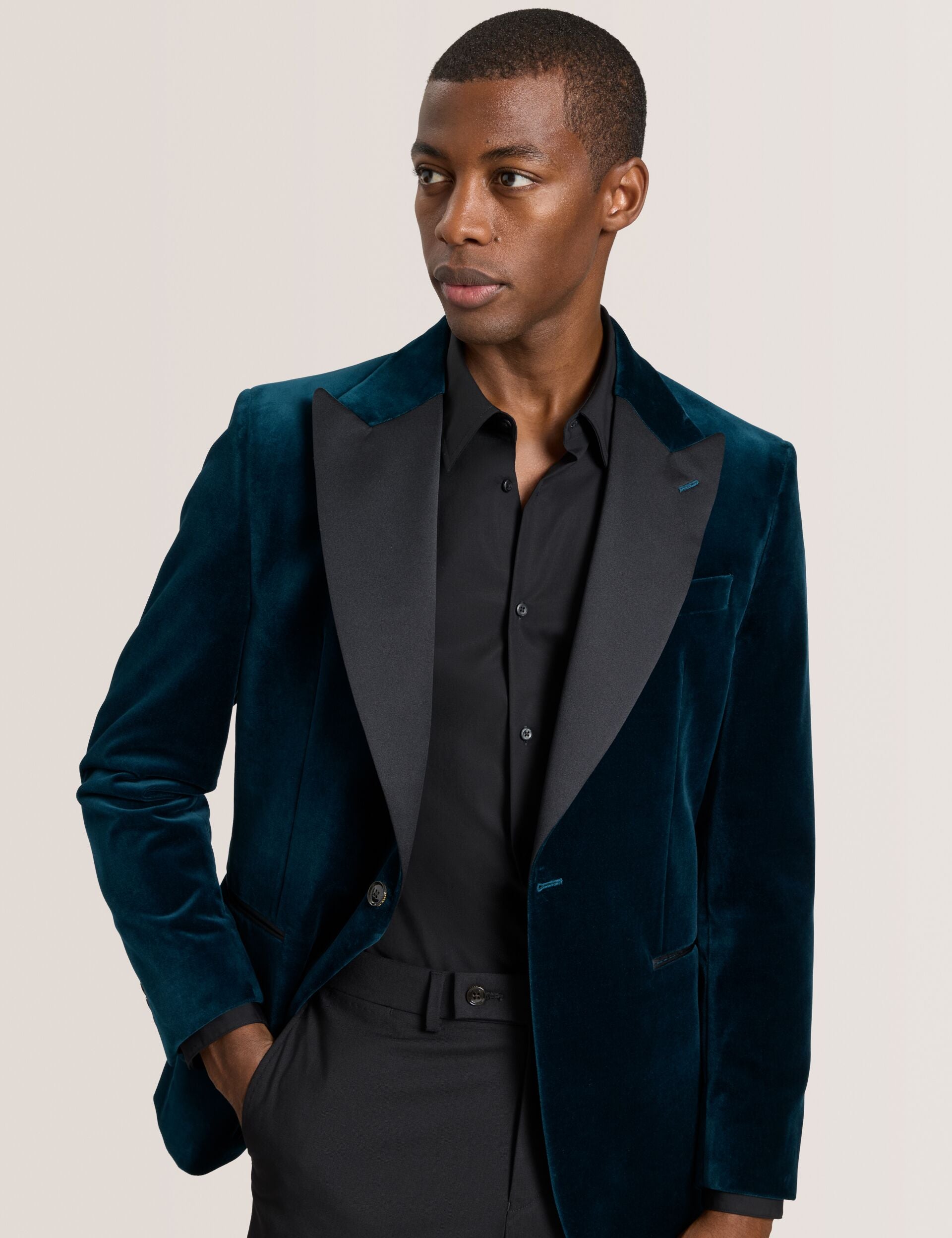 Ted Baker WEBSTER Velvet Single Breasted Tuxedo Jacket