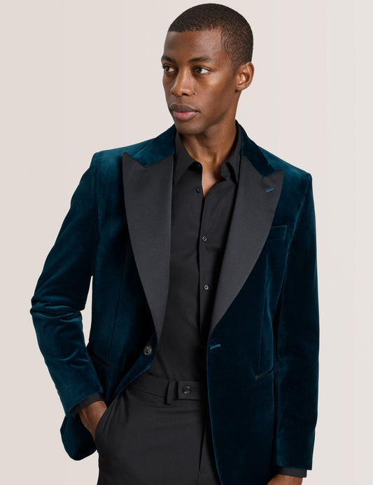 Ted Baker WEBSTER Velvet Single Breasted Tuxedo Jacket