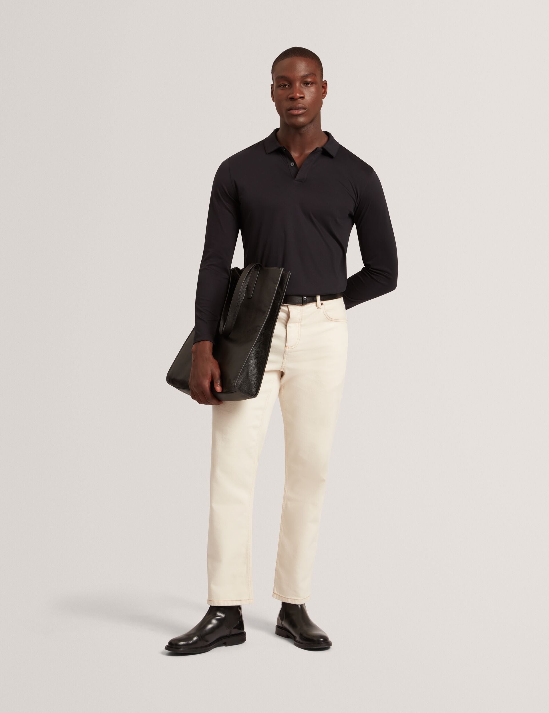 Ted Baker IGNAC Soft Touch Jersey Long Sleeve Polo