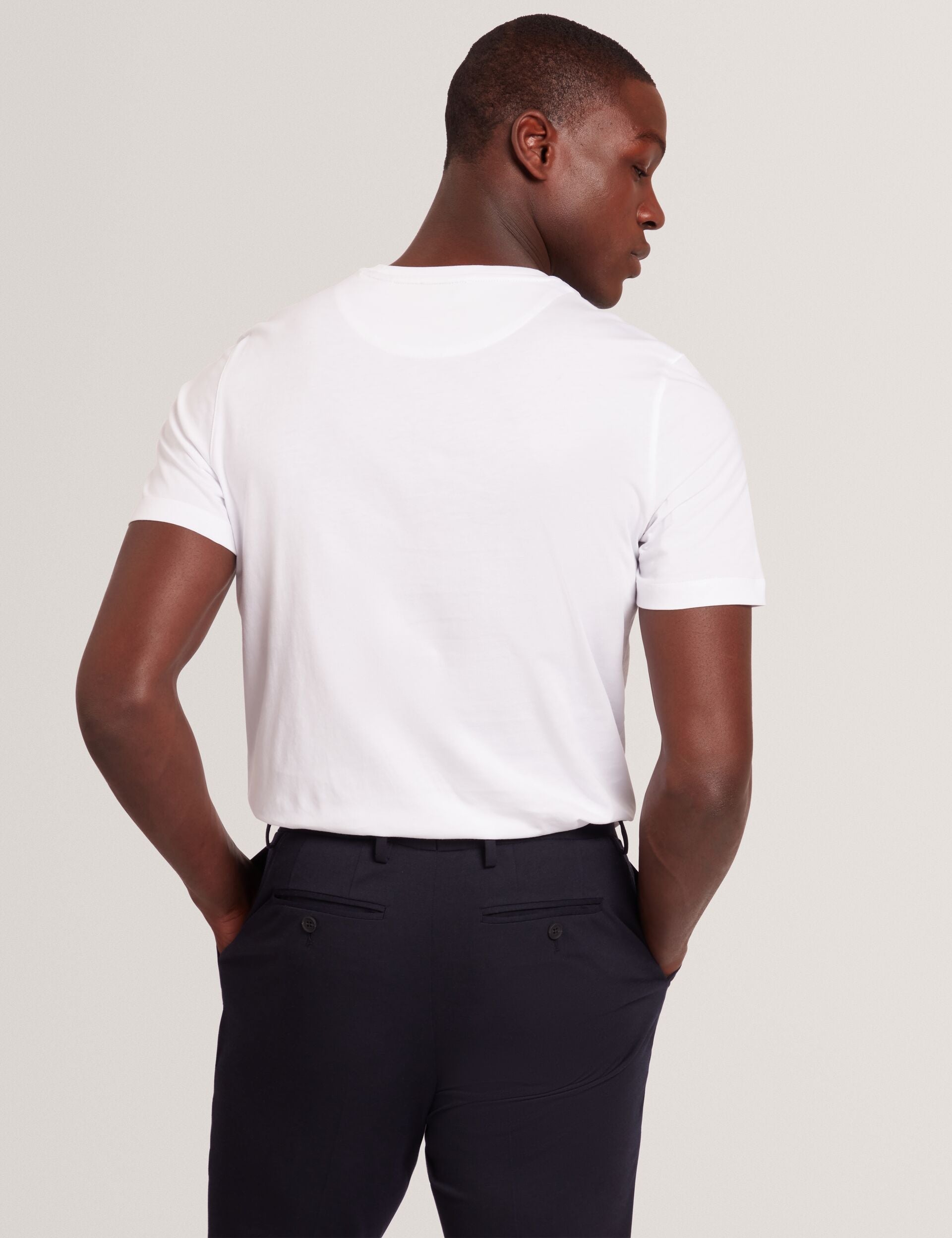 Ted Baker JUSTINOO - White Branded Box Print Graphic Cotton T-Shirt