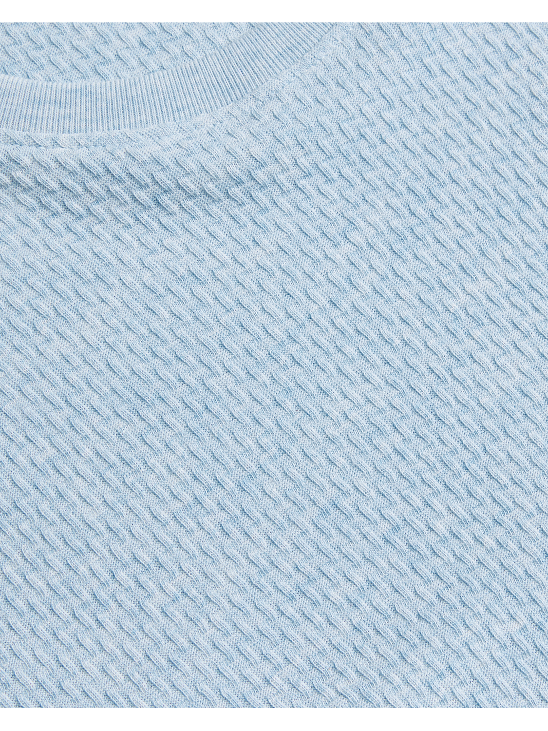 Ted Baker CURLYS - Textured Knit Cotton Short Sleeve T-Shirt