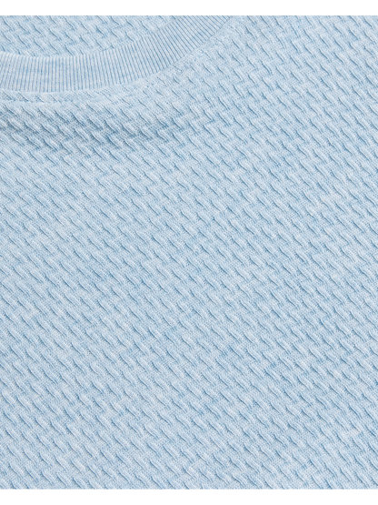 Ted Baker CURLYS - Textured Knit Cotton Short Sleeve T-Shirt