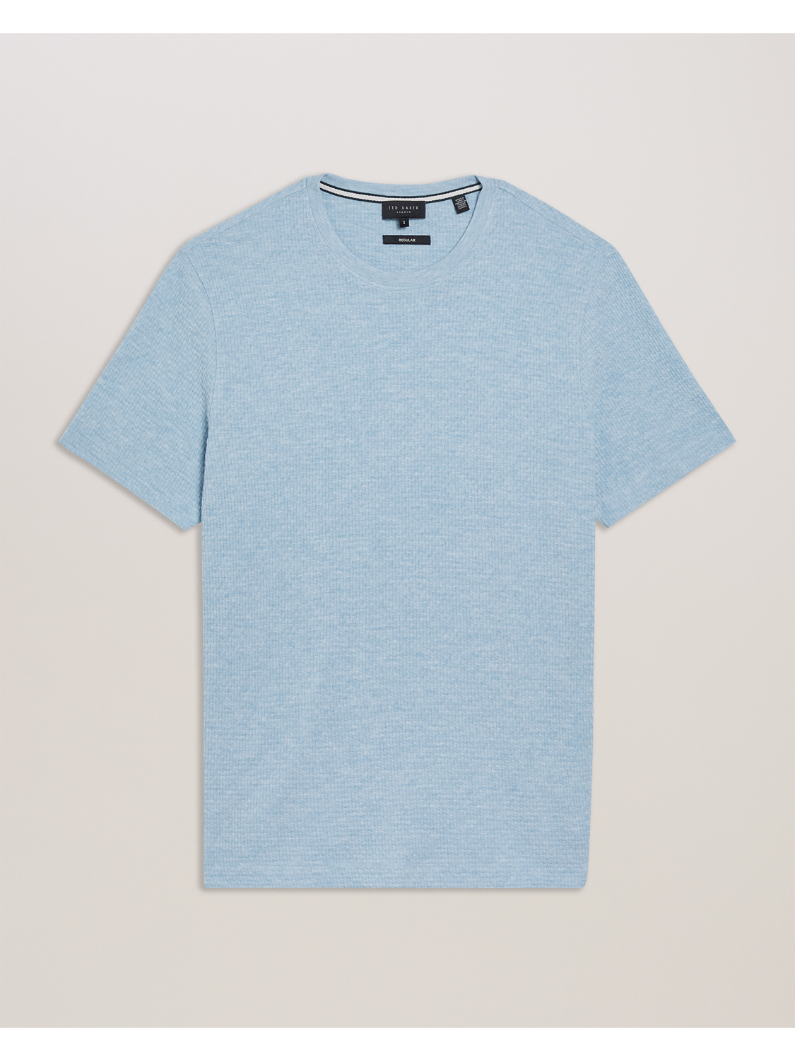 Ted Baker CURLYS - Textured Knit Cotton Short Sleeve T-Shirt
