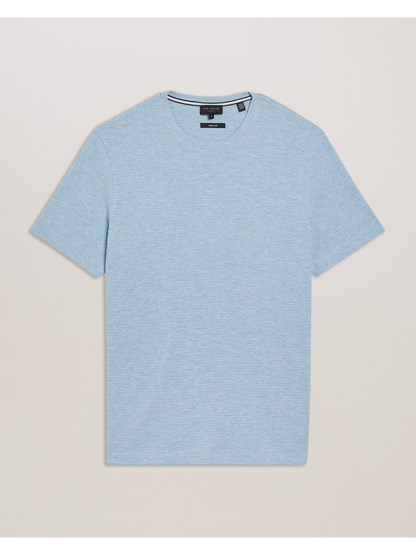 Ted Baker CURLYS - Textured Knit Cotton Short Sleeve T-Shirt