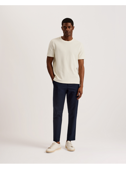 Ted Baker CURLYS Zig Zag Texture Knitted Cotton T-Shirt