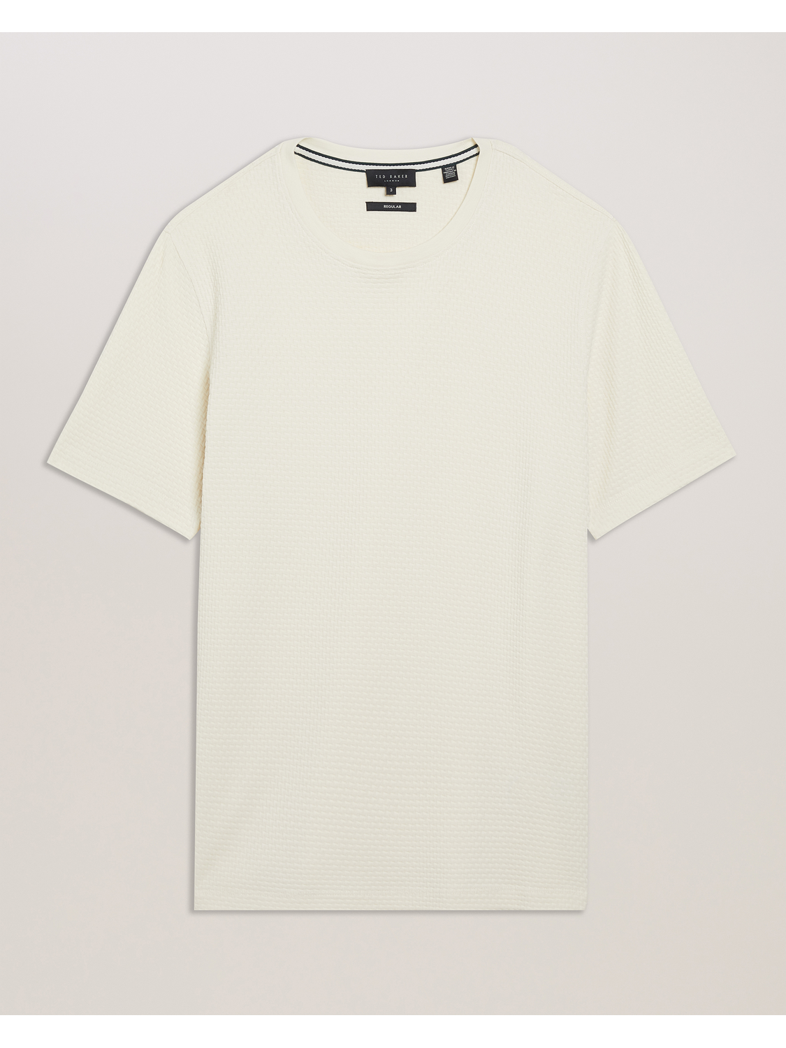 Ted Baker CURLYS Zig Zag Texture Knitted Cotton T-Shirt