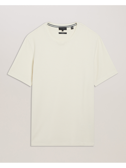 Ted Baker CURLYS Zig Zag Texture Knitted Cotton T-Shirt