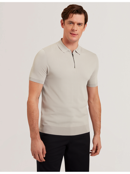 Ted Baker DALDIN - SS Rayon Zip Polo
