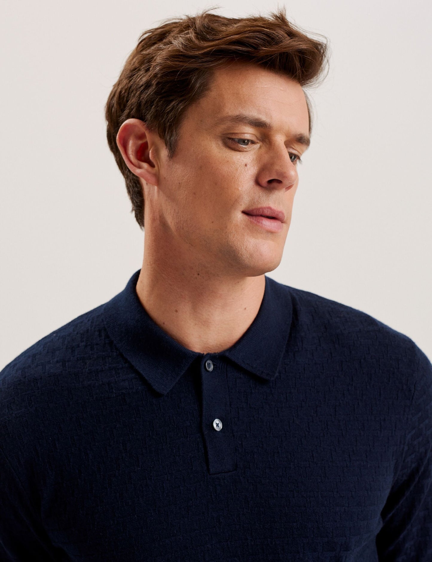 Ted Baker MORAR - T Knit Long Sleeve Polo Top