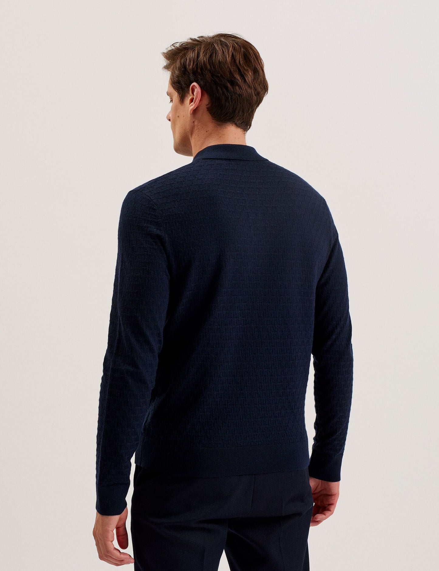 Ted Baker MORAR - T Knit Long Sleeve Polo Top