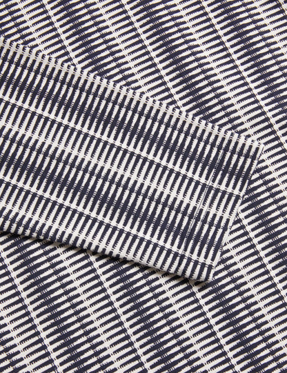 Ted Baker CAPUZZO - Long Sleeve Geo Stripe Zip Polo Shirt