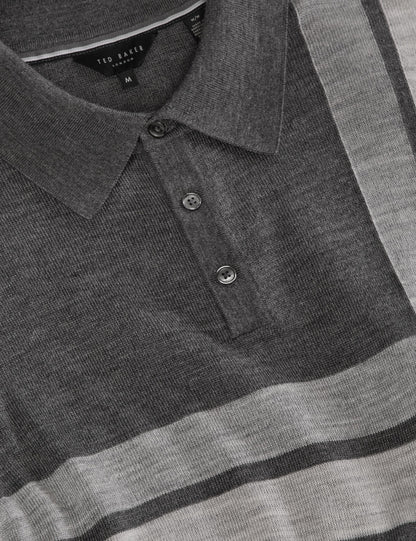 Ted Baker INTARSIA - Short Sleeve Sweater Polo