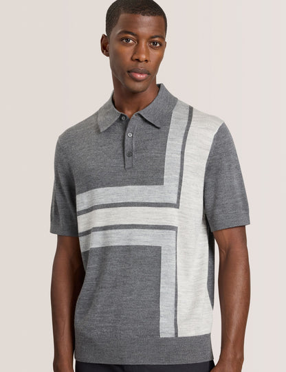 Ted Baker INTARSIA - Short Sleeve Sweater Polo