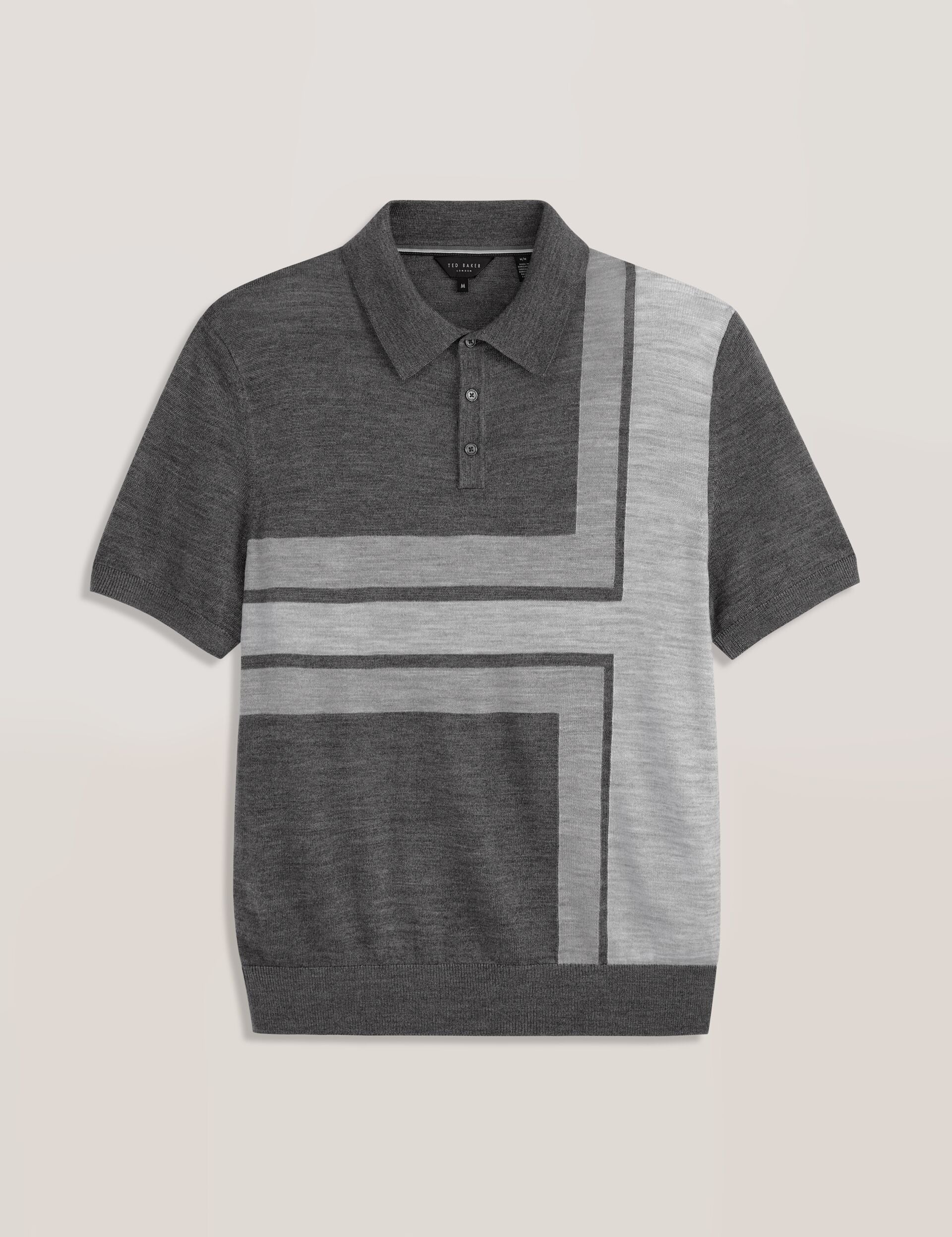 Ted Baker INTARSIA - Short Sleeve Sweater Polo
