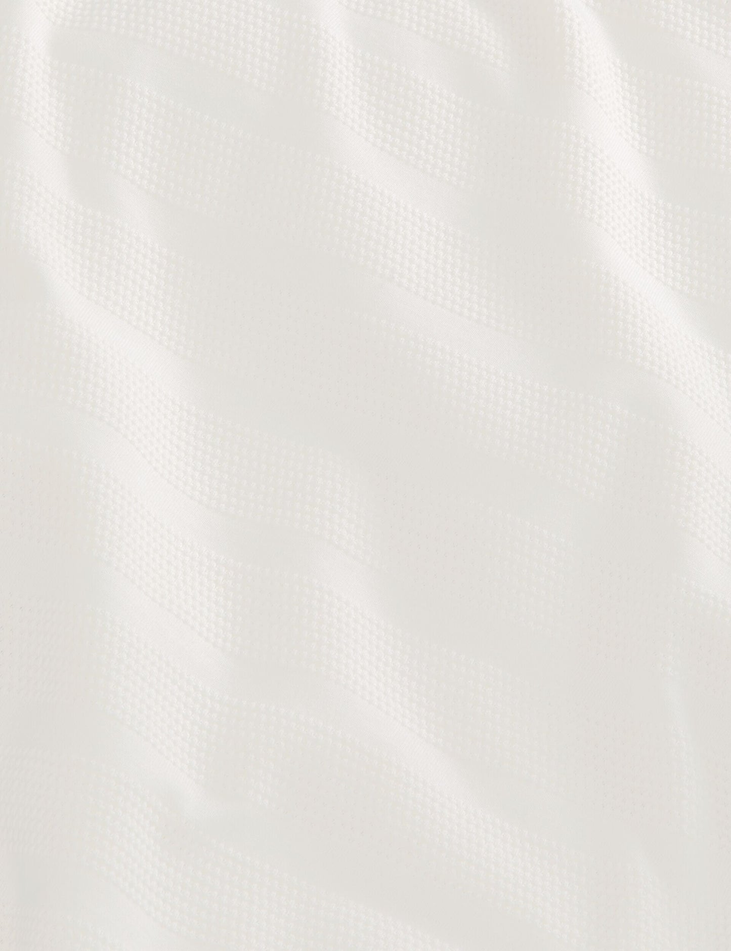 Ted Baker POPCORN STRIPE LONG SLEEVE POLO - Egret
