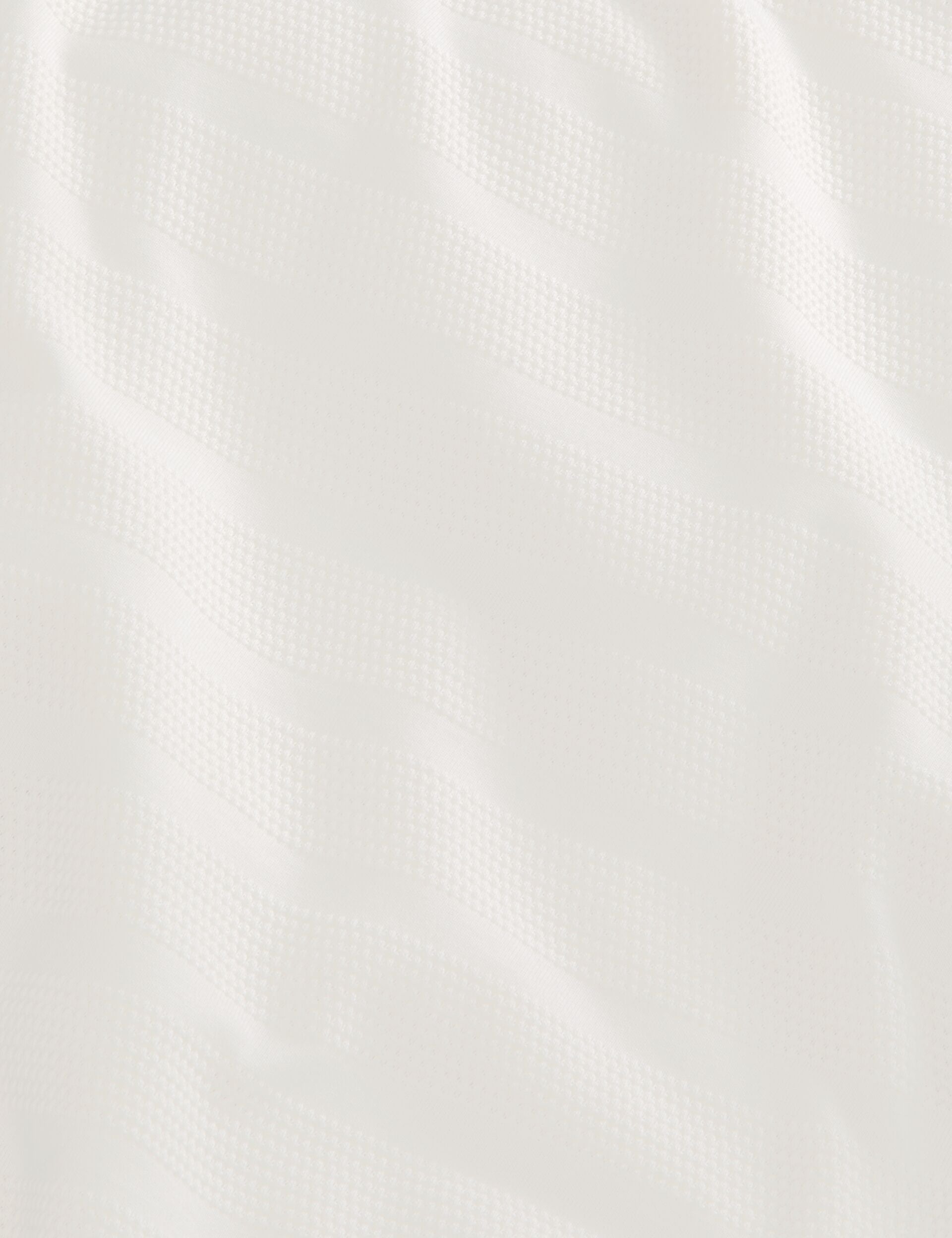 Ted Baker POPCORN STRIPE LONG SLEEVE POLO - Egret