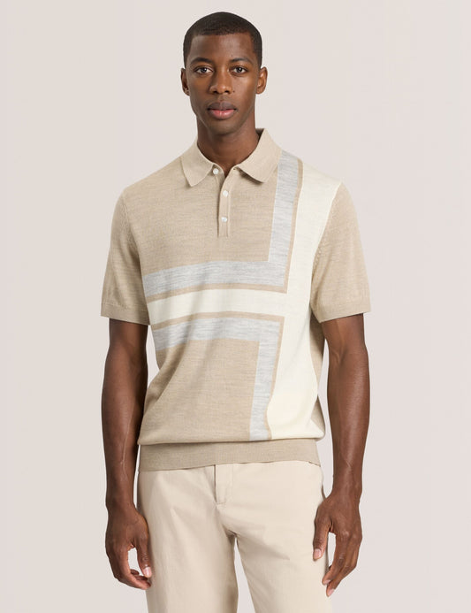 Ted Baker INTARSIA - Short Sleeve Sweater Polo