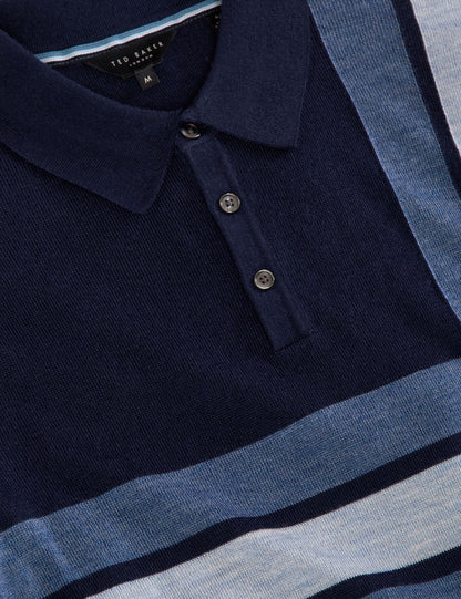 Ted Baker INTARSIA - Short Sleeve Sweater Polo