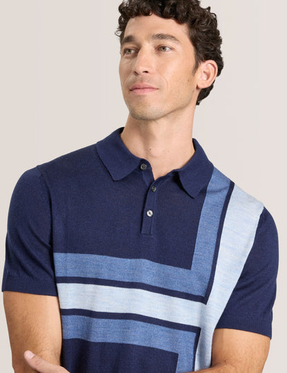 Ted Baker INTARSIA - Short Sleeve Sweater Polo