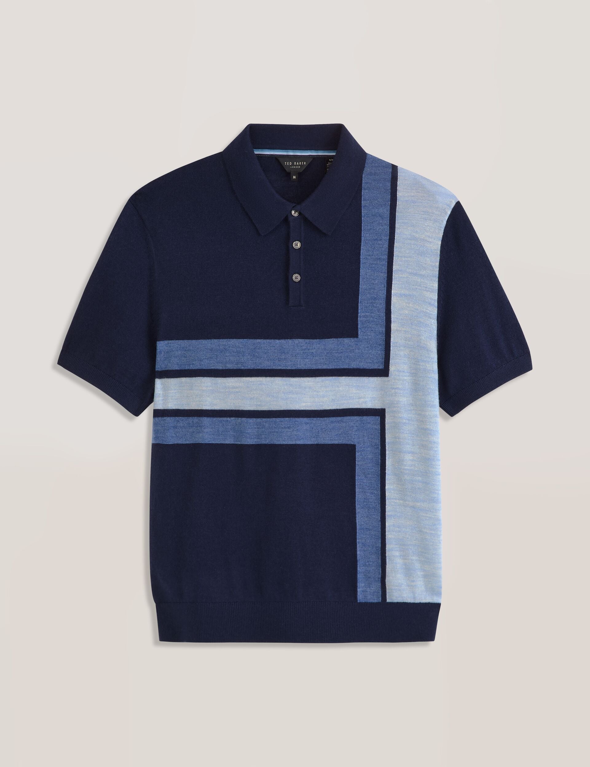 Ted Baker INTARSIA - Short Sleeve Sweater Polo