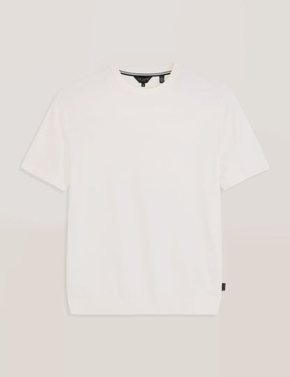 Ted Baker MODERN VISCOSE BLEND CREW - Egret