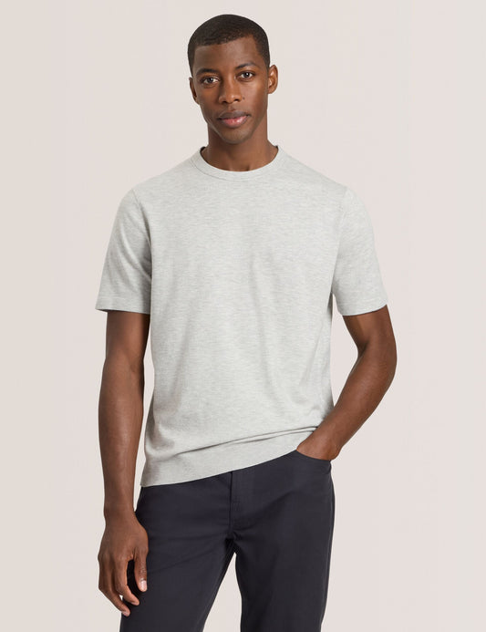 Ted Baker MODERN VISCOSE BLEND CREW - High Rise Grey Heather