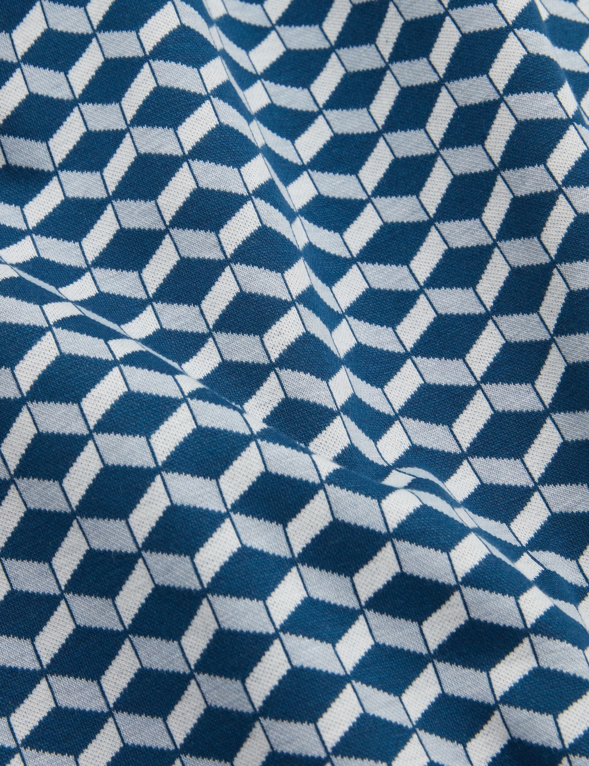Ted Baker LIRIEN Geometric Jacquard Pique Polo Shirt