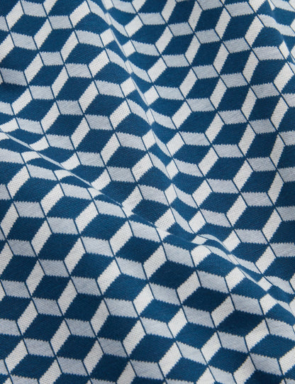 Ted Baker LIRIEN Geometric Jacquard Pique Polo Shirt