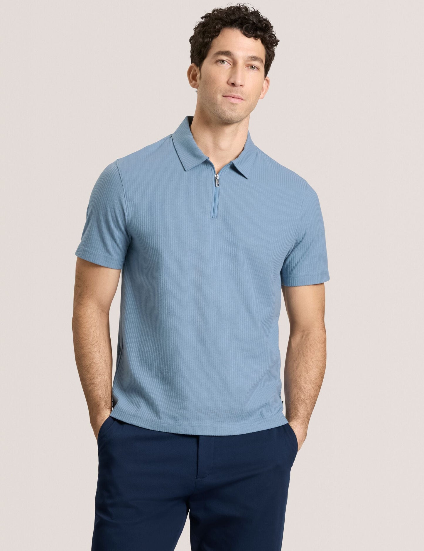 Ted Baker RIB ZIP POLO