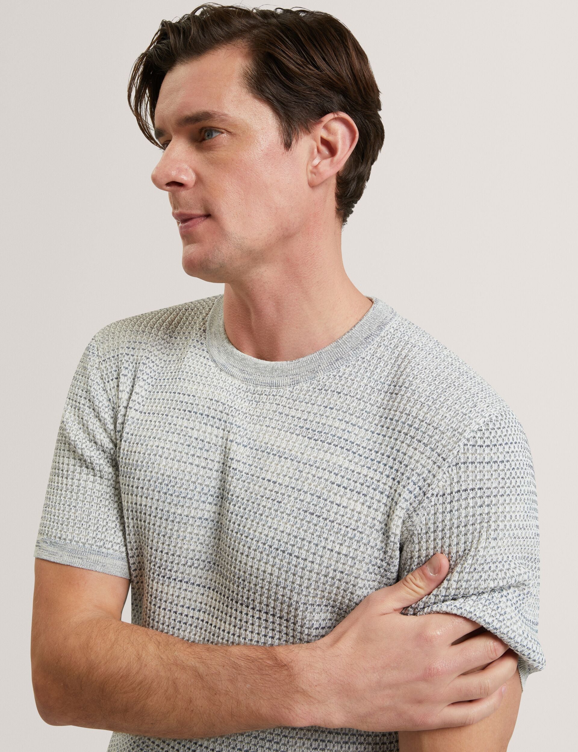Ted Baker KELEPA - Short Sleeve Relaxed Fit Textured Knit T-Shirt