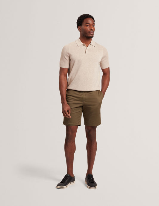 Ted Baker OTISO - Wool Blend Ribbed Raglan Polo Shirt