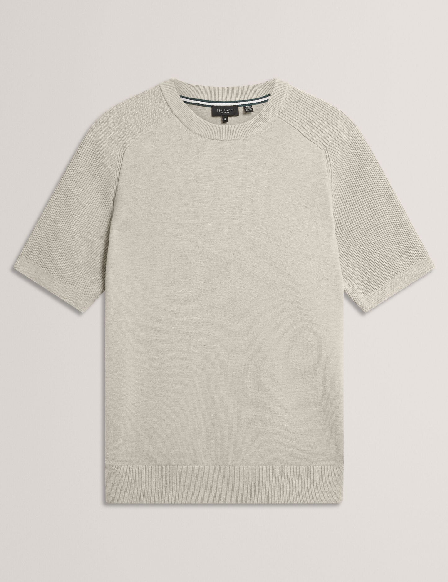 Ted Baker TORRENT - Wool Blend Ribbed Raglan Polo Shirt
