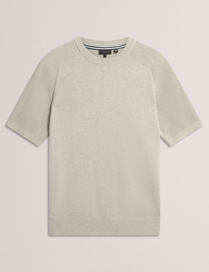 Ted Baker TORRENT - Wool Blend Ribbed Raglan Polo Shirt