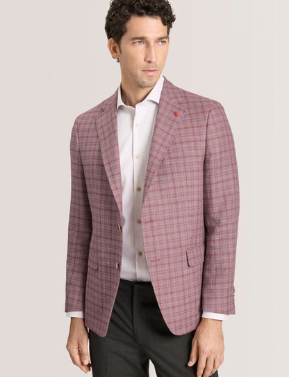 Ted Baker WINFRED Plaid Silk Blend Woven Blazer
