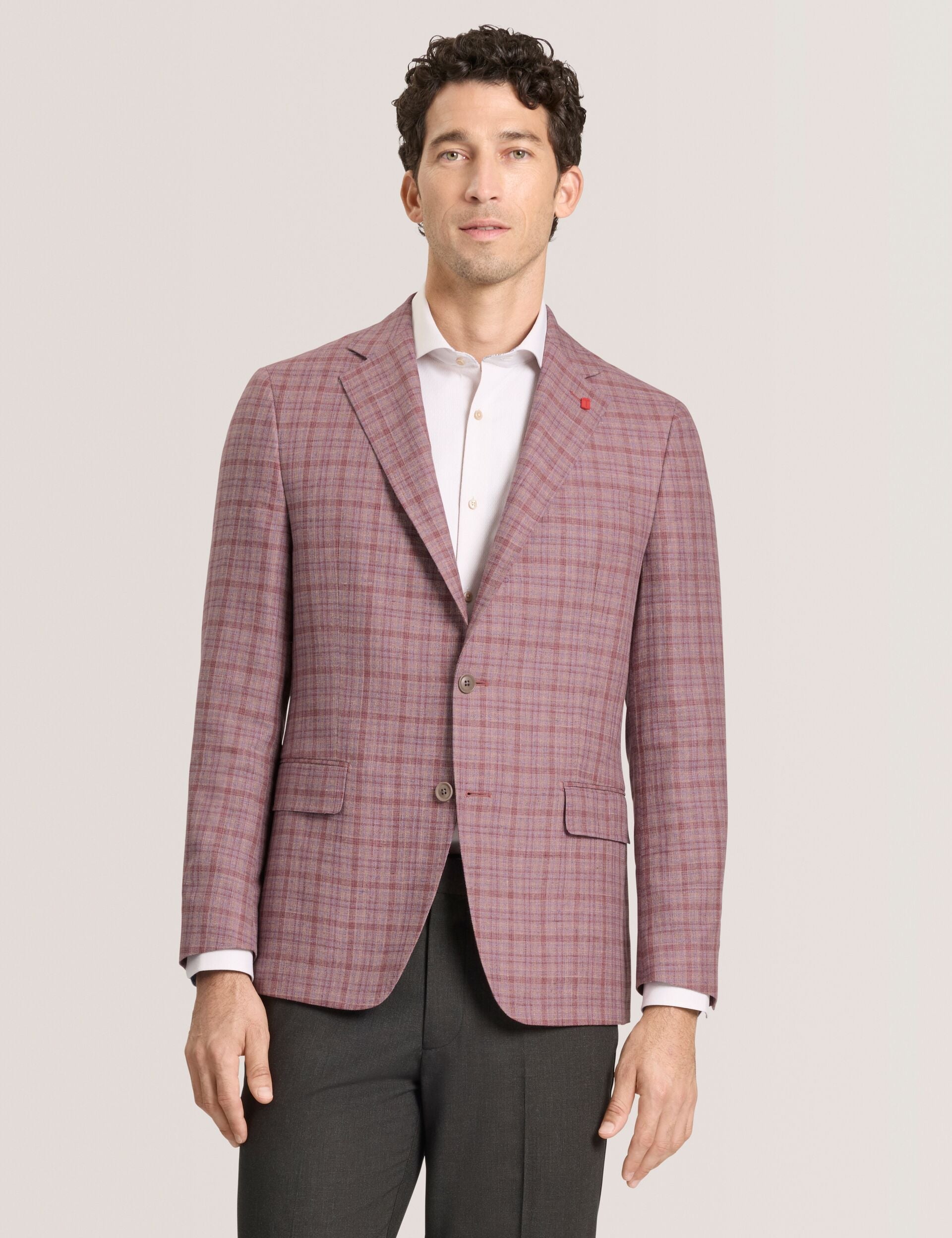 Ted Baker WINFRED Plaid Silk Blend Woven Blazer