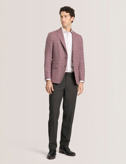Ted Baker WINFRED Plaid Silk Blend Woven Blazer