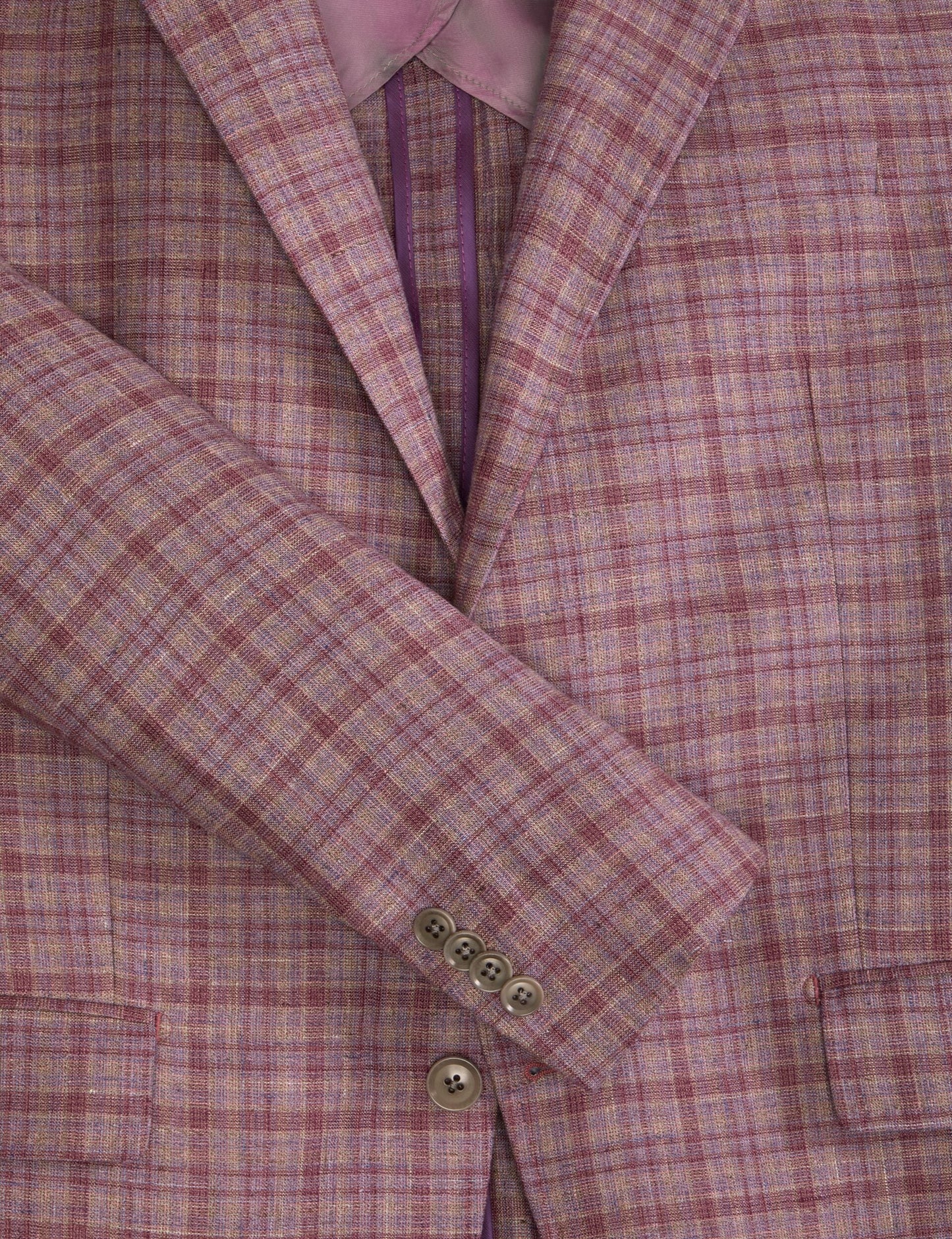 Ted Baker WINFRED Plaid Silk Blend Woven Blazer