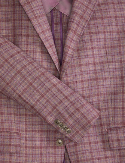 Ted Baker WINFRED Plaid Silk Blend Woven Blazer