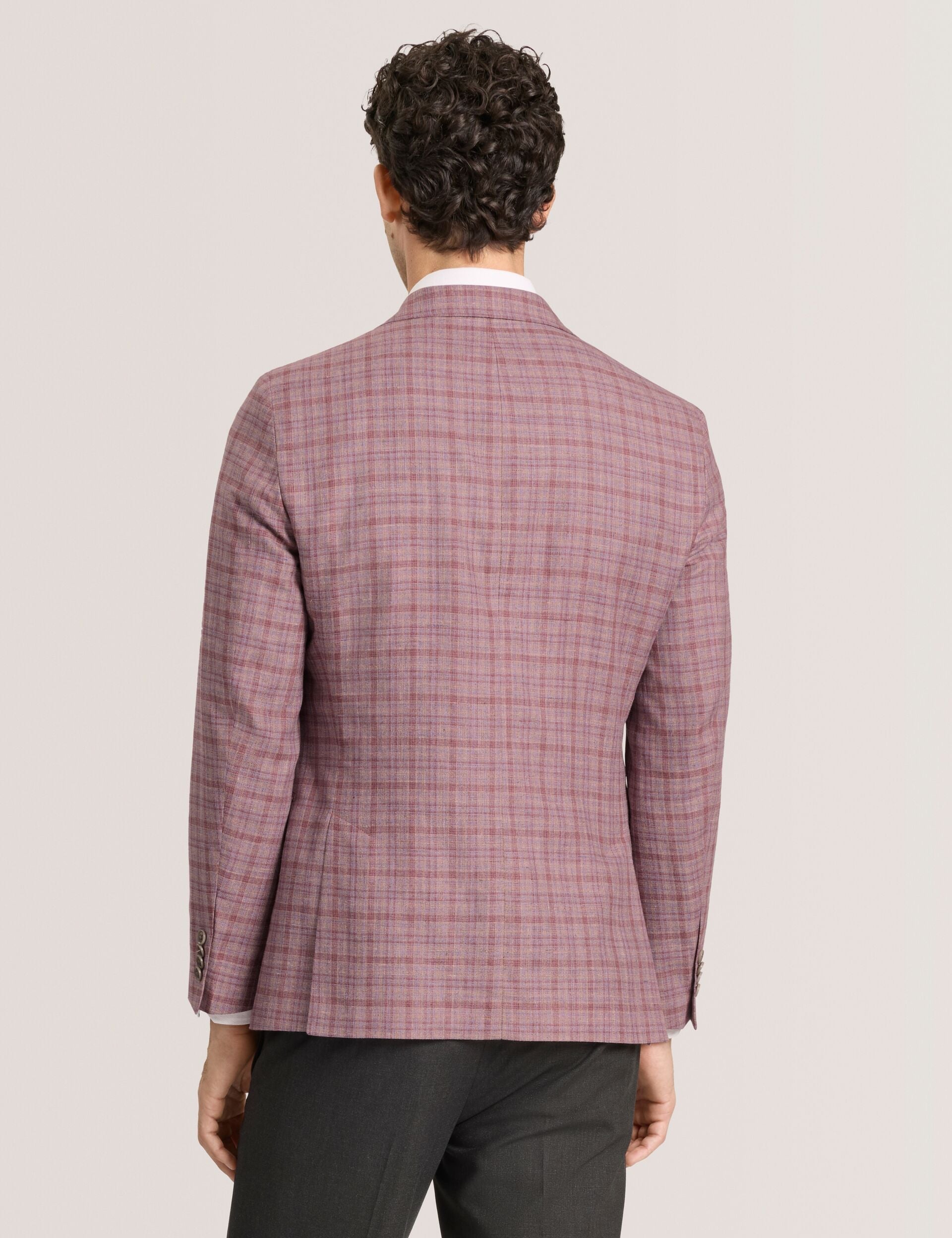 Ted Baker WINFRED Plaid Silk Blend Woven Blazer
