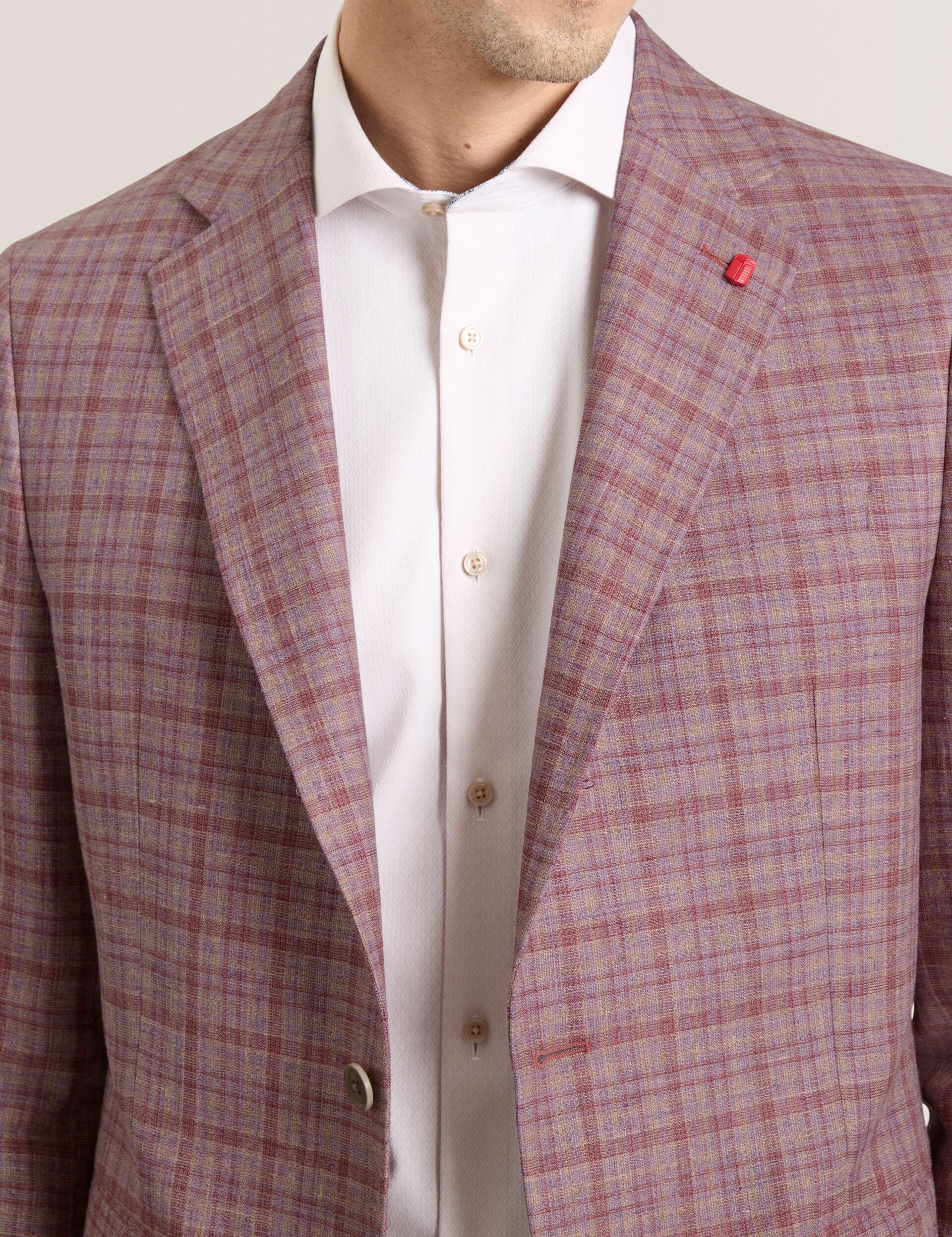 Ted Baker WINFRED Plaid Silk Blend Woven Blazer