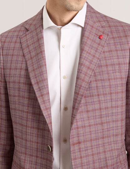Ted Baker WINFRED Plaid Silk Blend Woven Blazer