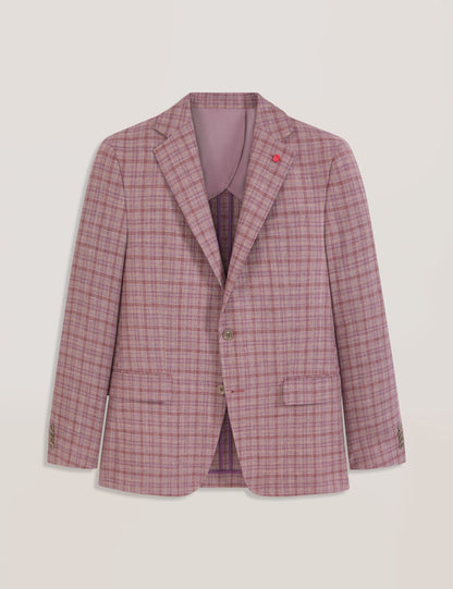 Ted Baker WINFRED Plaid Silk Blend Woven Blazer