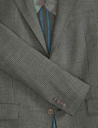Ted Baker WINFRED Mini Check Wool Modern Fit Suit Jacket