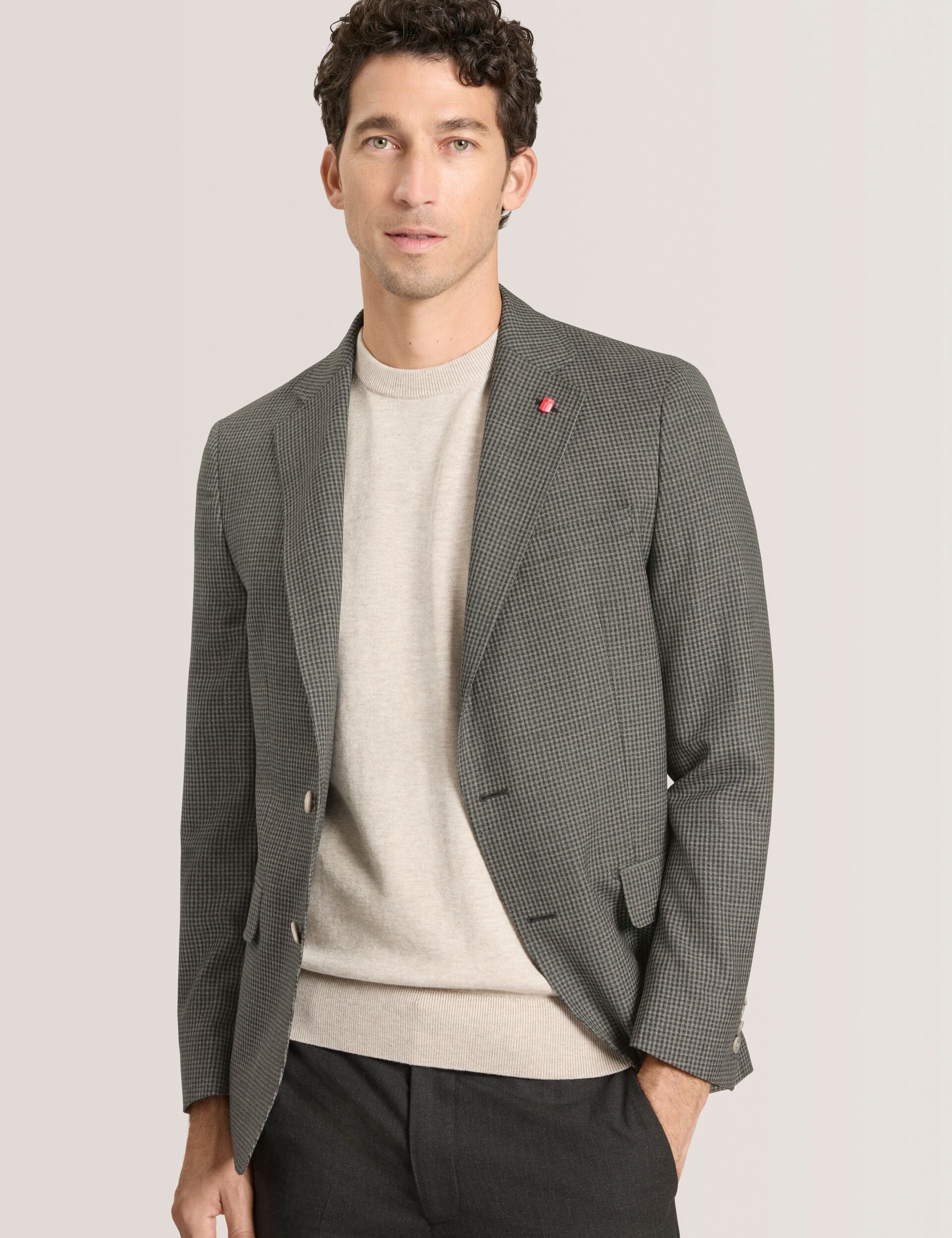 Ted Baker WINFRED Mini Check Wool Modern Fit Suit Jacket