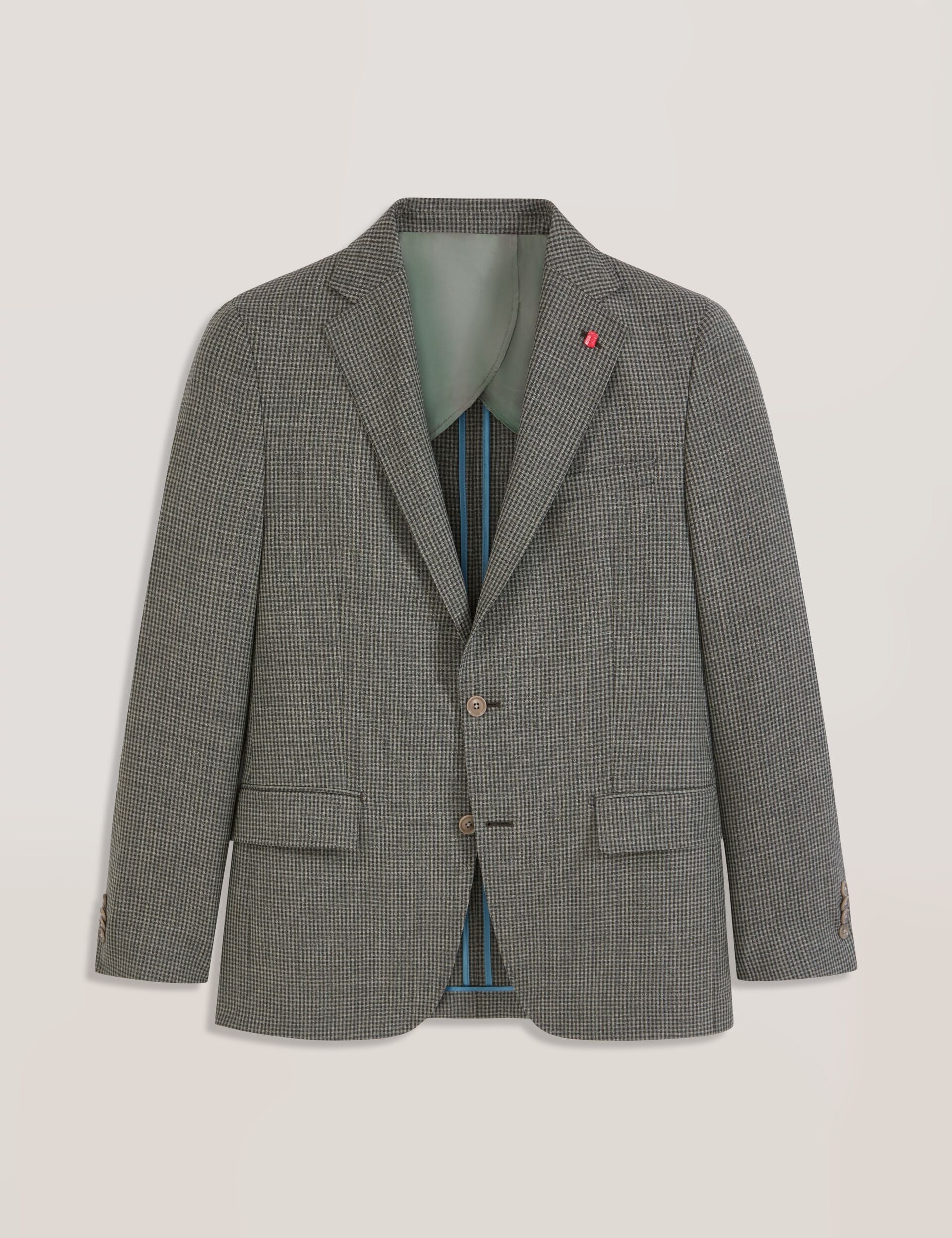 Ted Baker WINFRED Mini Check Wool Modern Fit Suit Jacket