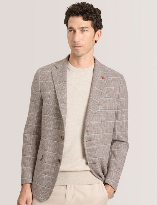 Ted Baker WINFRED Grid Check Cotton Blend Blazer