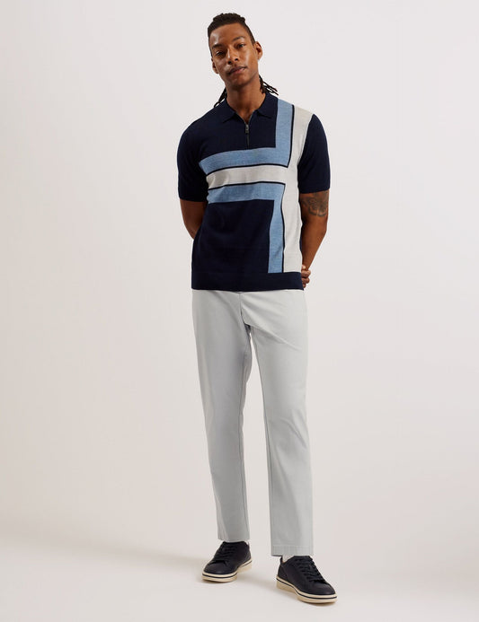 Ted Baker HAYBRN - Grey Regular Fit Woven Texture Chinos